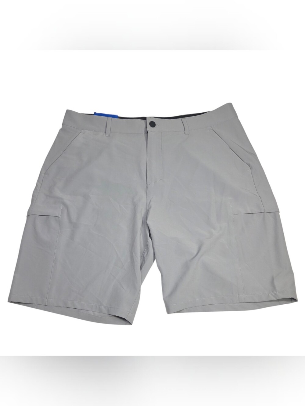 Men's Light Gray Cargo Shorts - Casual Utility Style. Size 36